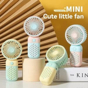 Portable USB Mini Fan Rechargeable Handheld Pocket Size