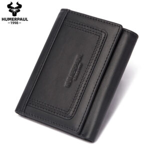 HUMERPAUL Men's Slim Trifold RFID Wallet
