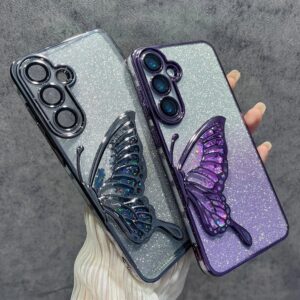Glitter Butterfly Phone Case for Samsung