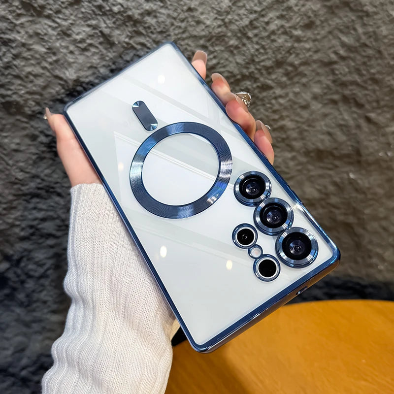 Clear Magnetic Phone Case for Samsung - Image 2