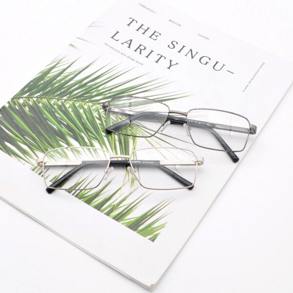 Men's Square Meta Optical Glasses 2026