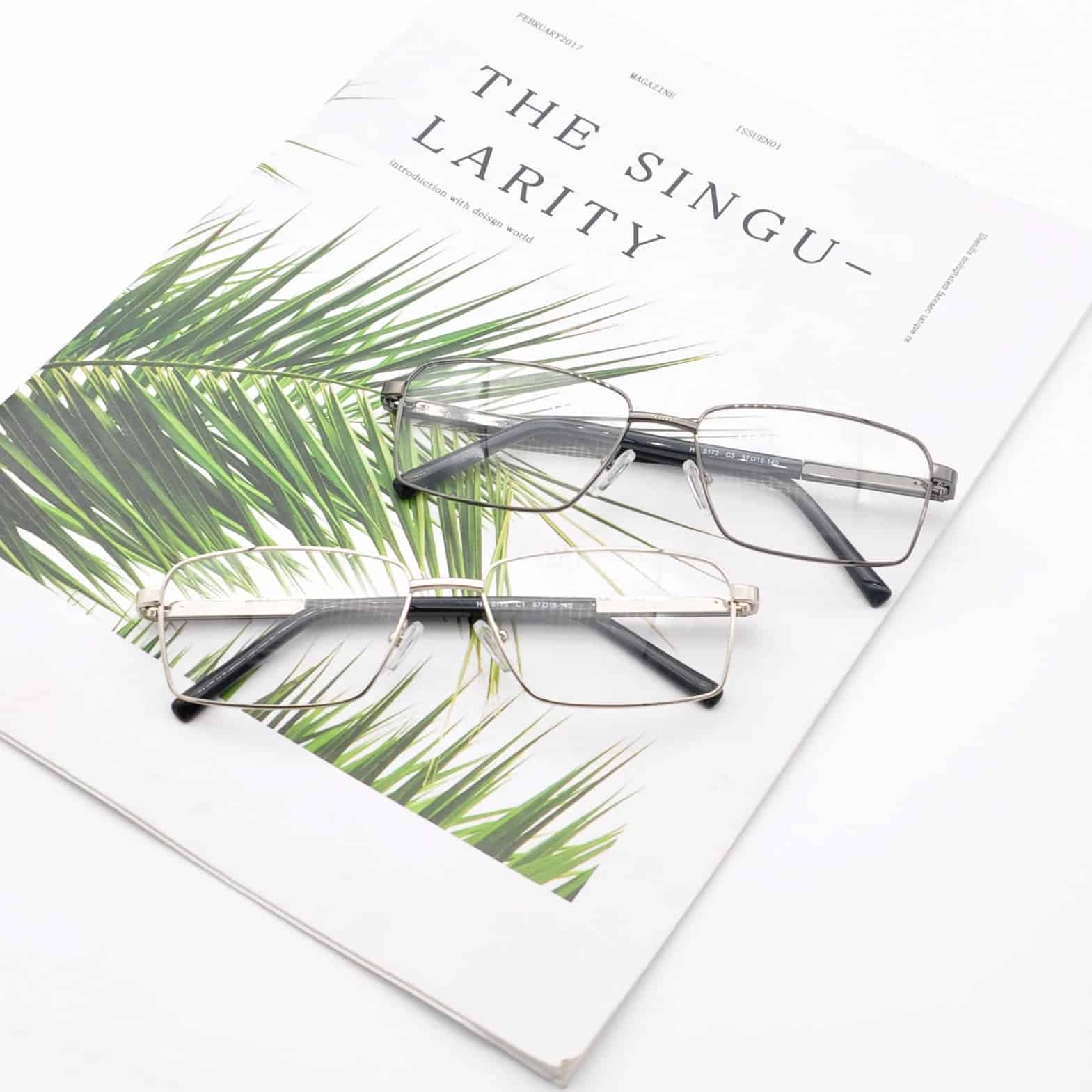 Men's Square Meta Optical Glasses 2026