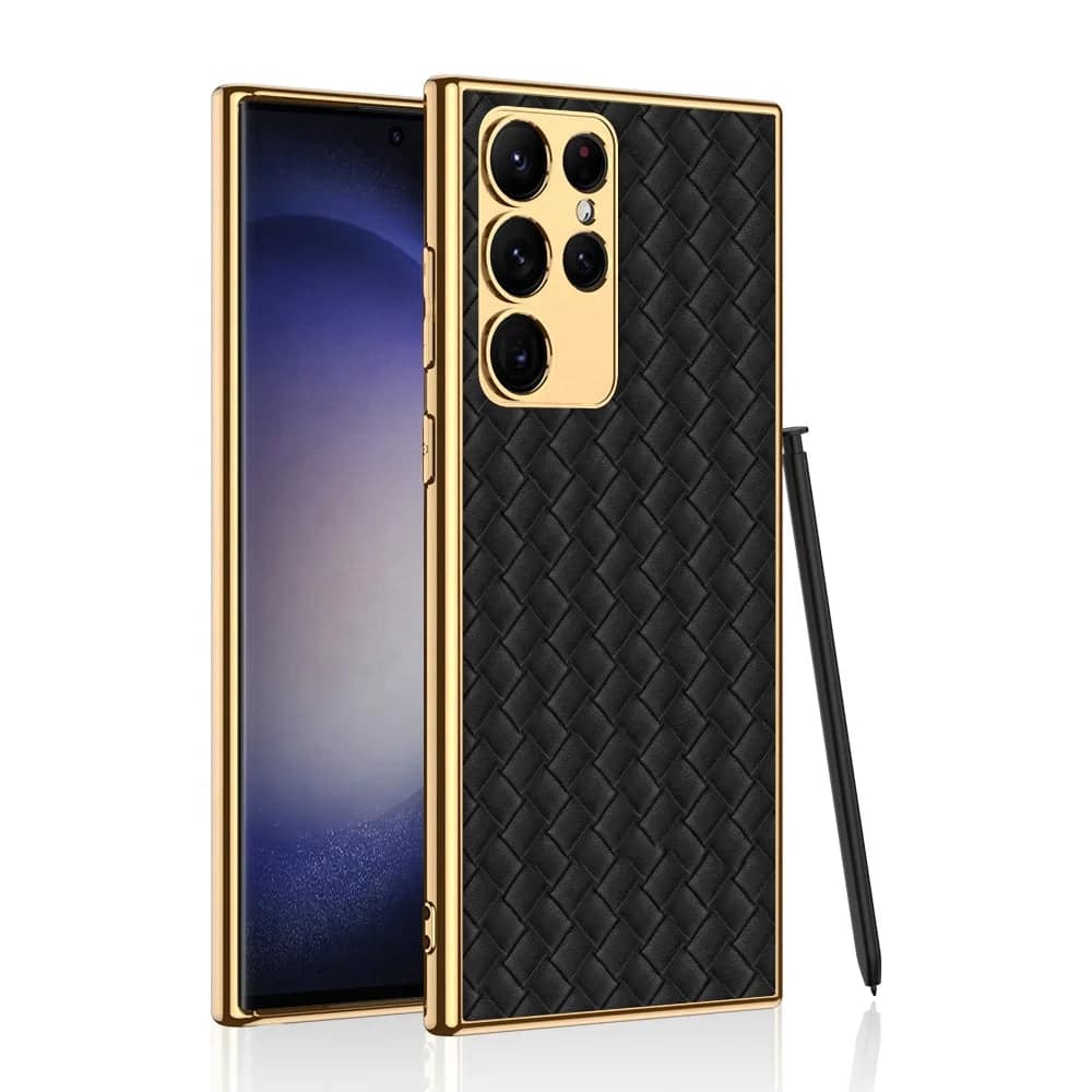 Woven Leather Phone Case