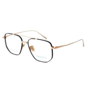 Titanium Gold Rectangular Blue Light Glasses for Reading