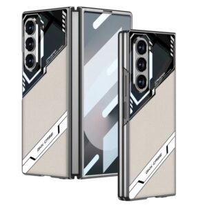 Samsung Z Fold 5 Leather Case with Hinge Protection