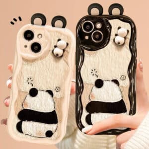 Panda Silicone Phone Case for iPhone 6-16 Pro Max
