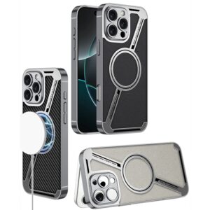 Z-Shaped Leather Magnetic Ring Case for iPhone