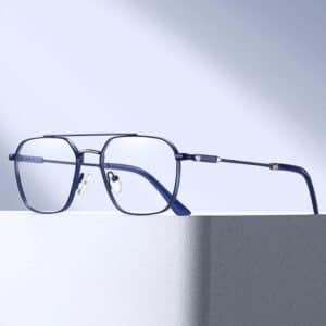 Partagas Men's Blue Light Blocking Square Eyeglasses Frame
