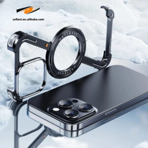 Aluminum Alloy Case for iPhone 15 Pro Max/Plus with 360° Magnetic Holder