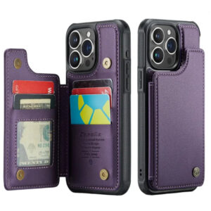 Caseme Leather Wallet Case for iPhone  with Kickstand