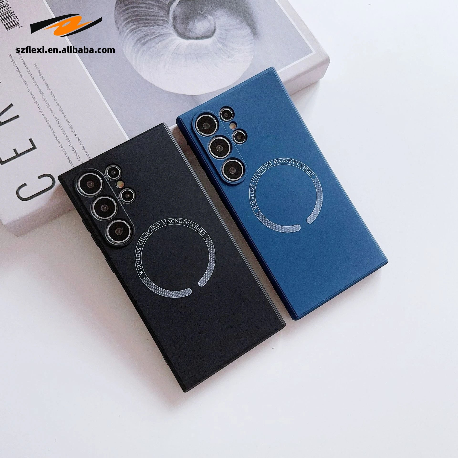Magnetic Silicone Case for Samsung Galaxy Wireless Charging