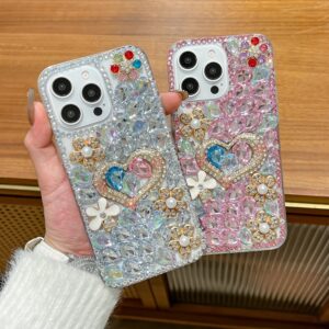 Luxury Diamond Heart Phone Case for iPhone