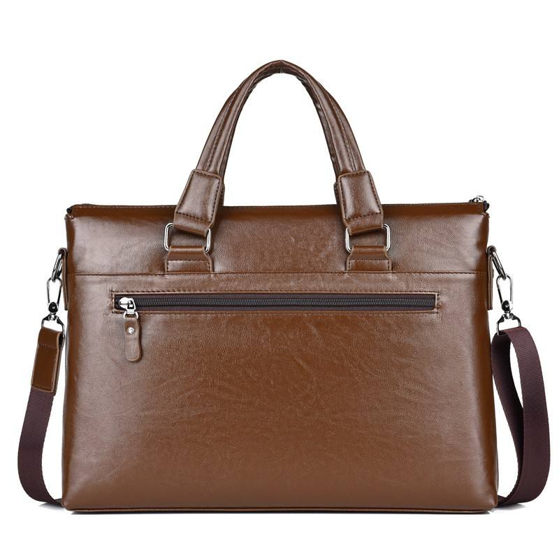 Men’s PU Leather Laptop Bag – Business Office Shoulder Briefcase & Handbag for Professionals - Image 3