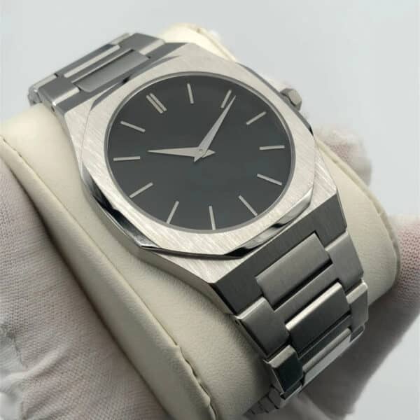 Men's 40mm Ultra-Thin Quartz Watch 316L Steel, Water Resistant - Image 5