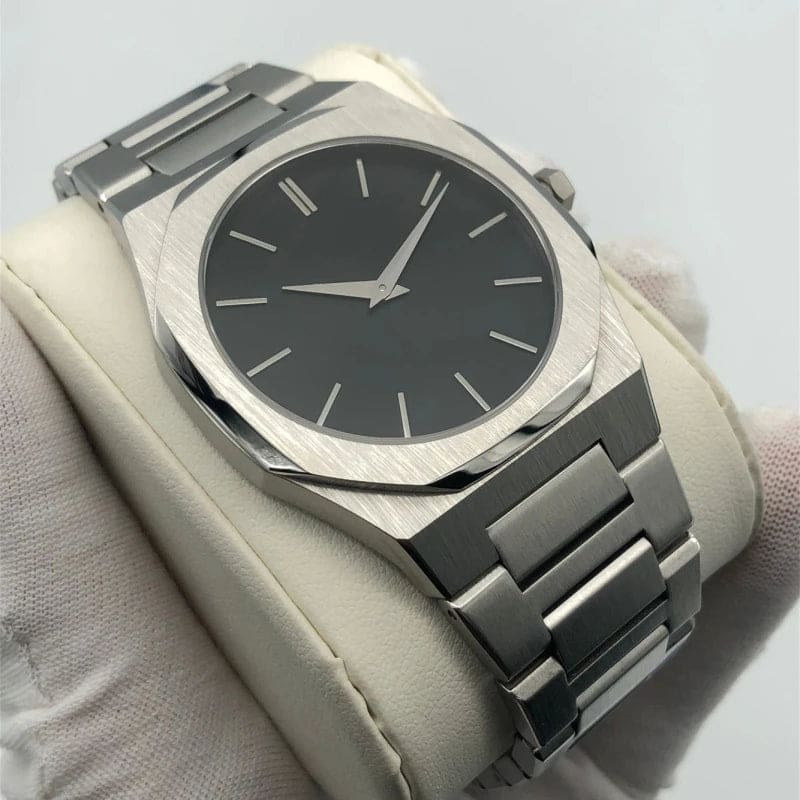 Men's 40mm Ultra-Thin Quartz Watch 316L Steel, Water Resistant - Image 5