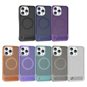 Magnetic Cooling Phone Case with Stand for iPhone