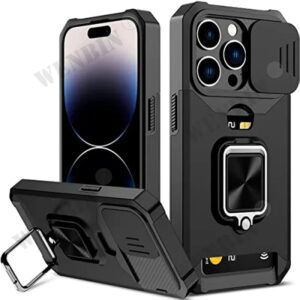 iPhone  Case with Camera Cover & Card Holder