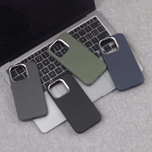 Luxury Leather Shockproof Magnetic Case for iPhone