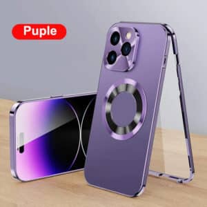 Magnetic Tempered Glass Case for iPhone