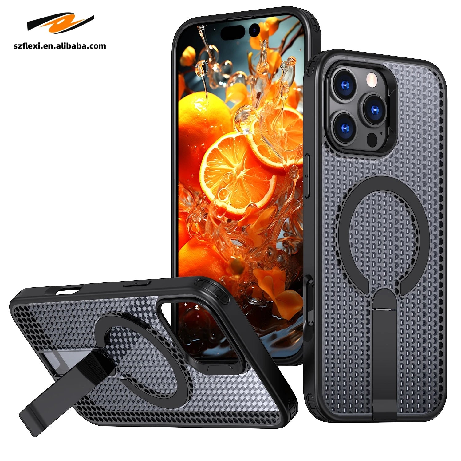 Magnetic Stand Case for iPhone - Shockproof Cover