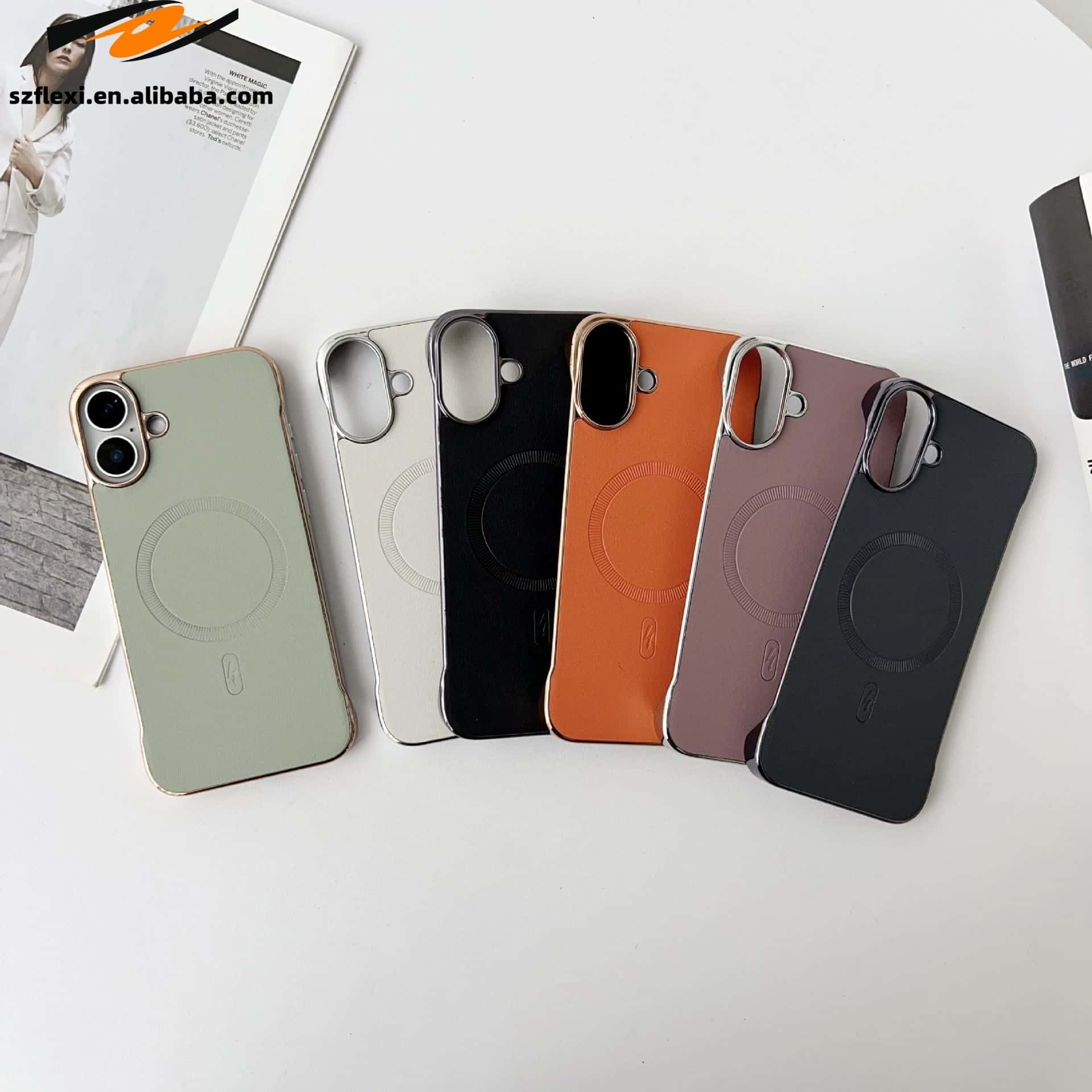 Ultra-Thin Magnetic Leather Case for