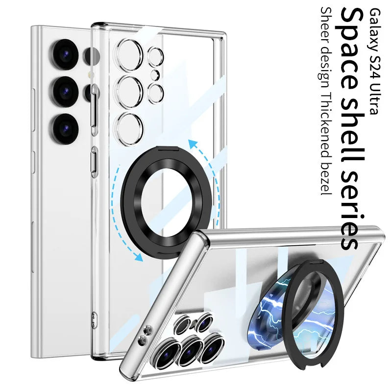 360° Fold Bracket Case with Suction Ring for Samsung Galaxy