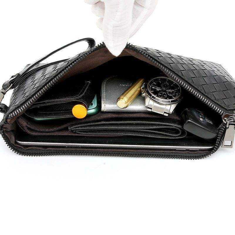 Luxury PU Leather Men’s Handbag - Image 3