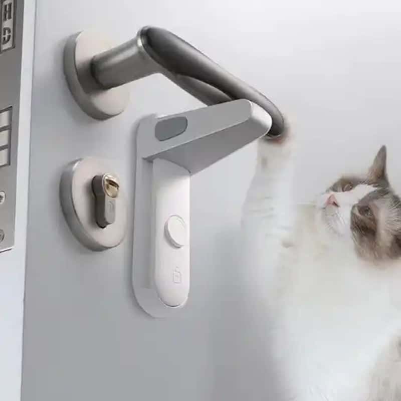 New Little Chicks Child Safety Door Handle Lock – Easy Install Baby Proof Lever Lock - Image 4