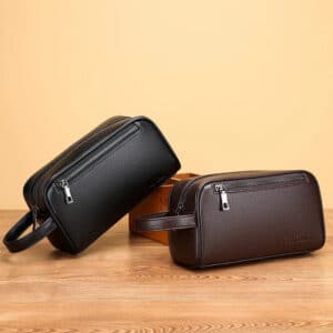 Men's PU Leather Clutch with Password Lock, Large Capacity