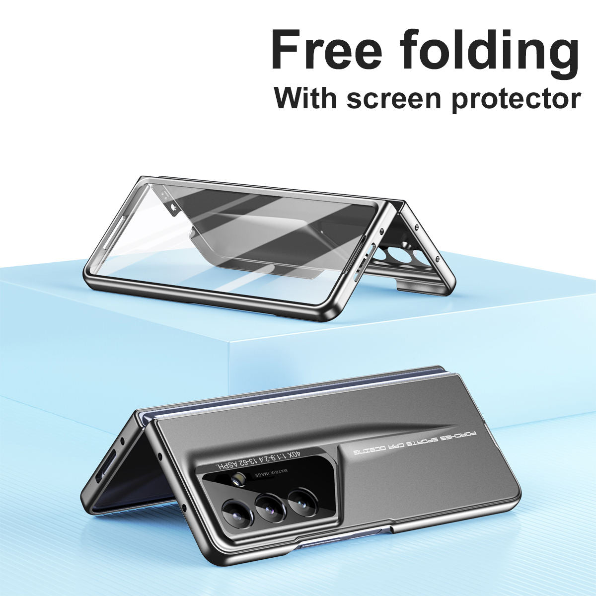 Hinge Pen Slot Armor Case for Samsung Z Fold – 360° Shockproof Cover with Tempered Glass Full Screen Protector - Image 4