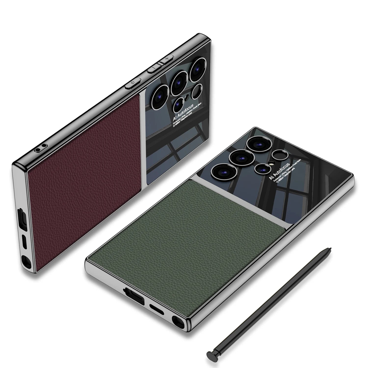 Electroplated Leather Phone Case for Samsungđ