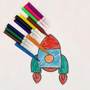 Kids' Non-Toxic Watercolor & Marker Set
