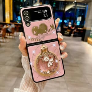 Samsung Galaxy Z Flip Series 3D Floral Butterfly Phone Case with Stand