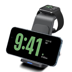 3-in-1 Wireless Charger Stand 15W Fast Charging for Earphones & Phones