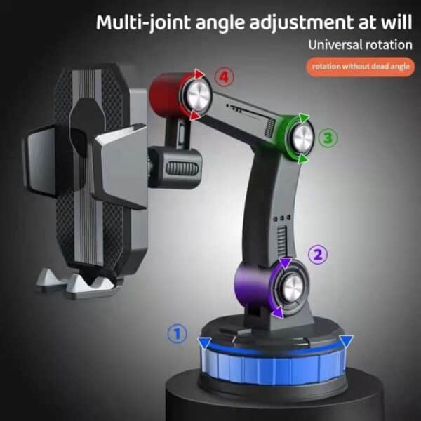 Ultra-Stable Motorcycle Phone Holder with Anti-Slip & Auto-Locking Mechanism - Image 2