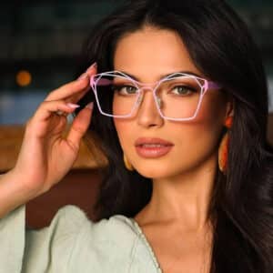 Women's Anti-Blue Light Metal Glasses Frame