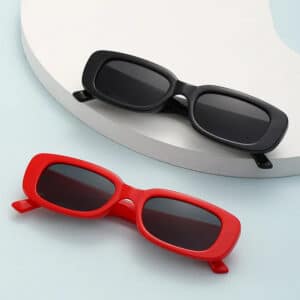 Vintage Rectangle Sunglasses for Men - Trendy Plastic Frames