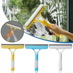 3-in-1 Glass & Mirror Cleaner with Squeegee and Watering Can