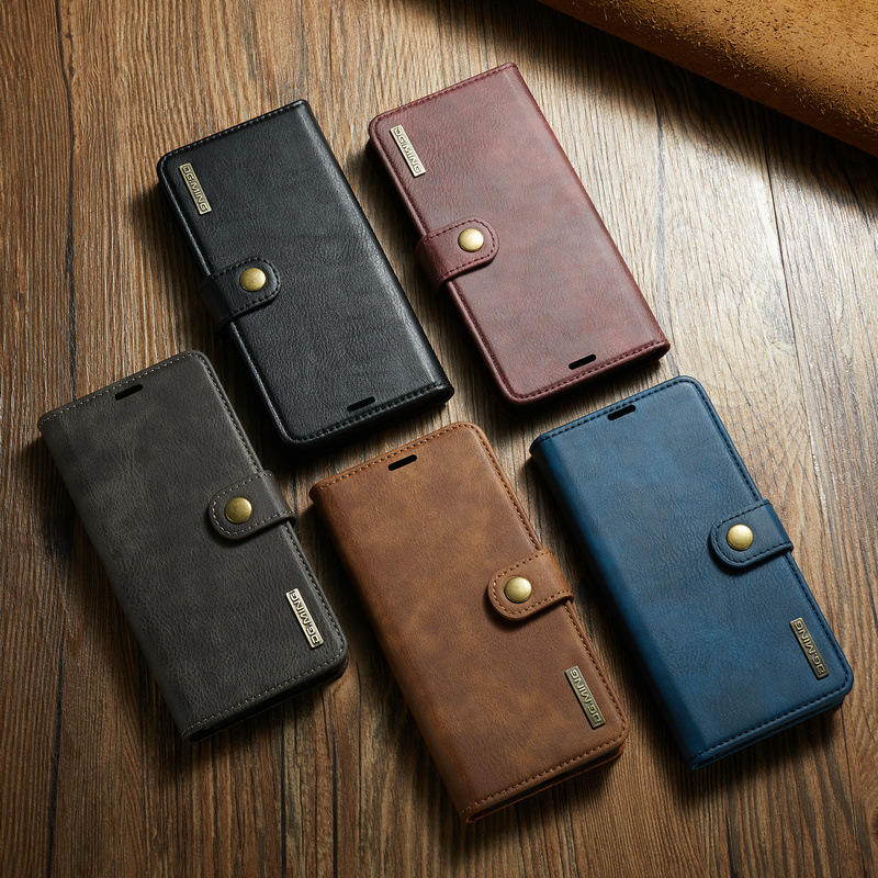 European & American Flip Wallet Case for Samsung – Split Card Holder Leather Cover - Image 4