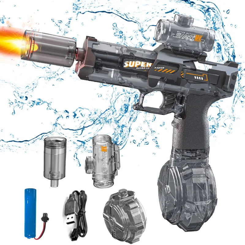 Automatic LED Water Blaster Gun for Kids with Muzzle Flash - Image 6
