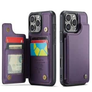 PU Leather Wallet Case for iPhone & Samsung