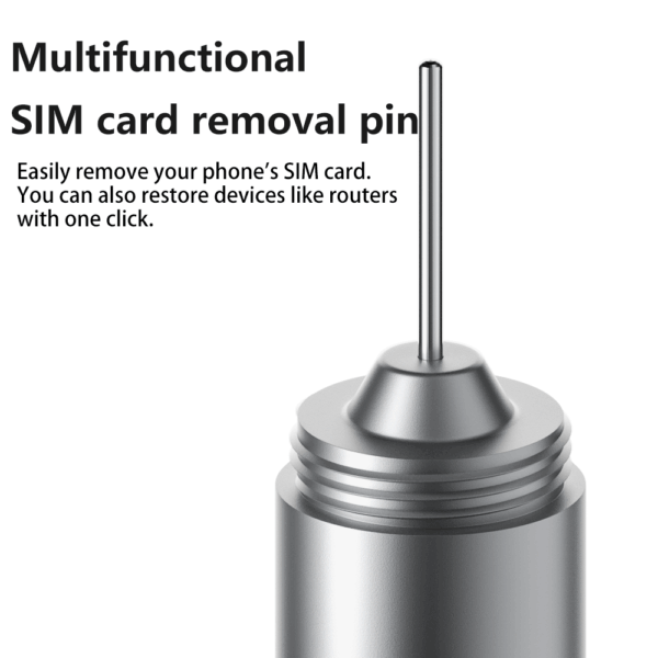 2 in 1 SIM Card Ejector Pin & Dust Cleaning Brush Keychain – Portable Mini Phone Accessories Tool - Image 4