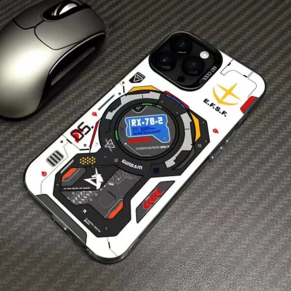 Silver Shockproof Mecha Armor iPhone Case 😍
