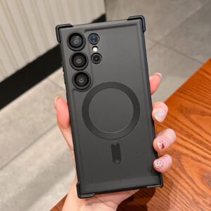 Samsung S25 Ultra Magnetic Charging Case with Frosted Lens Protection