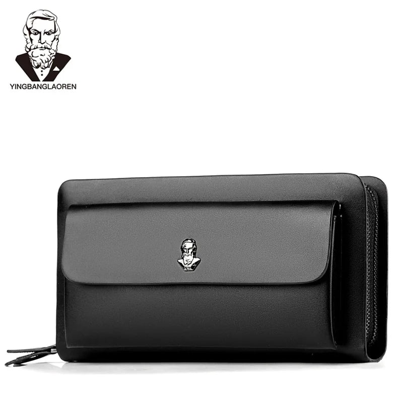 PU Leather Business Wallet with Multi-Card Slots