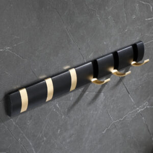 Black Wall Mount Coat Hooks for Living Room & Bedroom