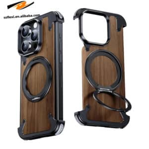 Walnut Wood Magnetic Case for iPhone