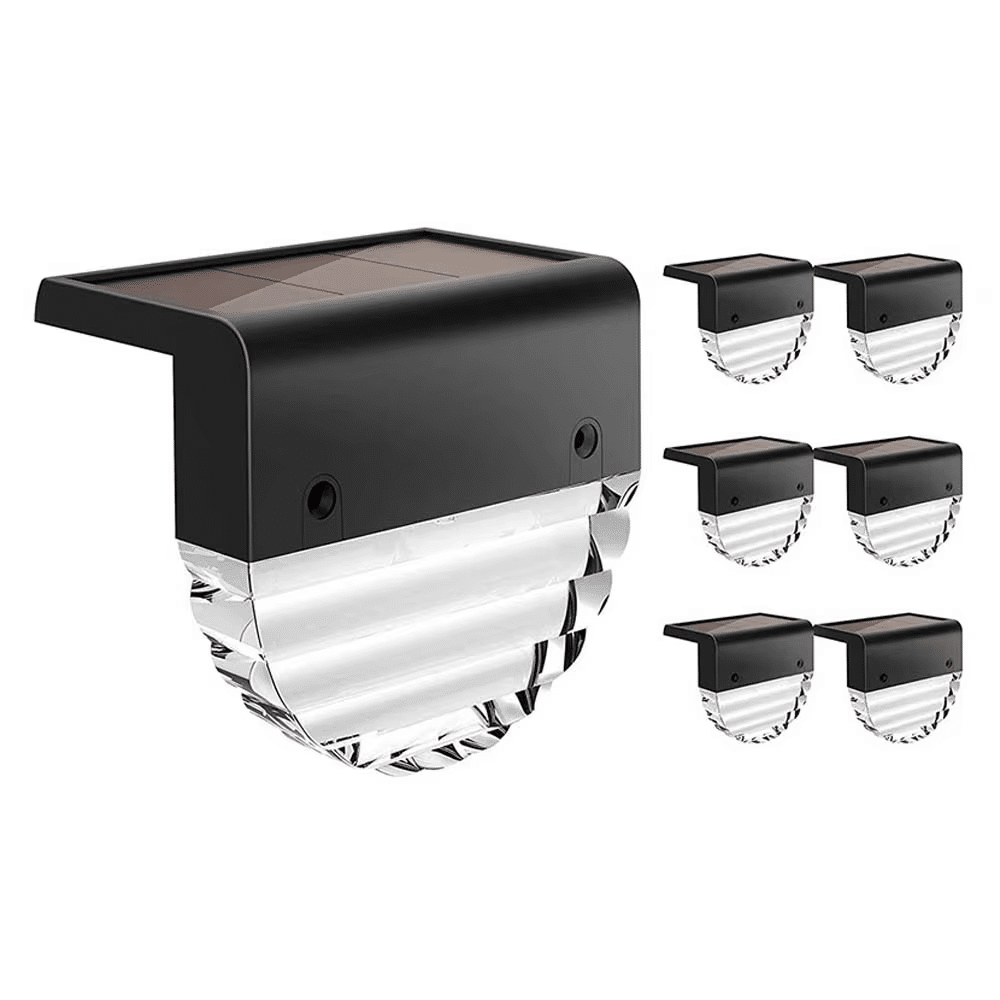 Raybwin IP65 LED Solar Deck Lights, Small Warm White Outdoor Lighting for Garden, Patio & Stairs - Image 5