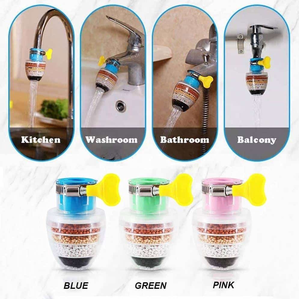 Universal Tap Water Filter Nozzle – 6-Layer Purifier Aerator with Medical Stone & Activated Charcoal - Image 7