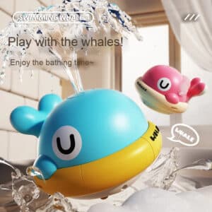 Rechargeable Light-Up Whale Bath Toy for Toddlers